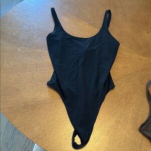 ALO Yoga Black Activewear bodysuit